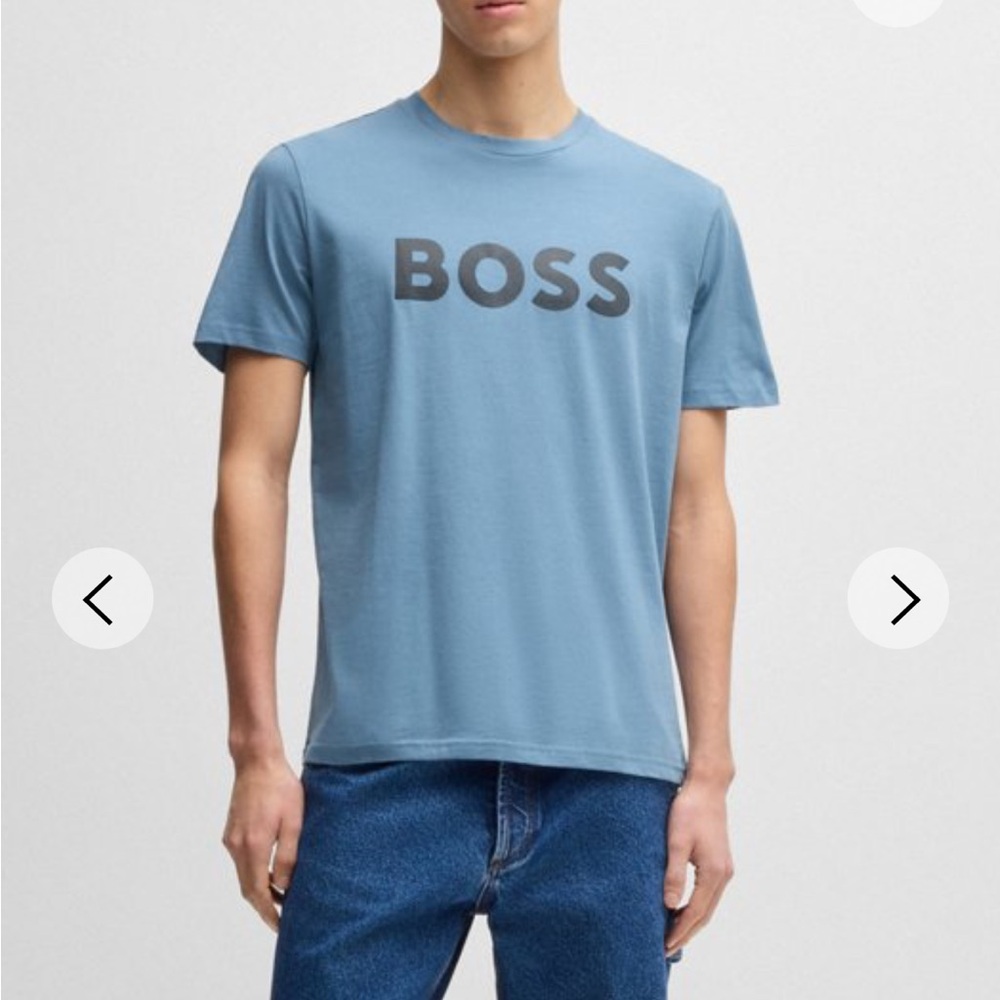 Boss Men's Slate Blue T-Shirt